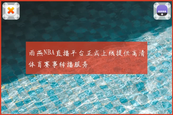 雨燕NBA直播平台正式上线提供高清体育赛事转播服务